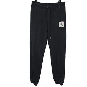 Nike Air Jordan Sweatpants Men Medium Flight Fleece Jogger Jumpman Black Vintage